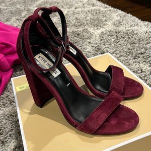 Steve Madden 7.5 garnet chunky heel